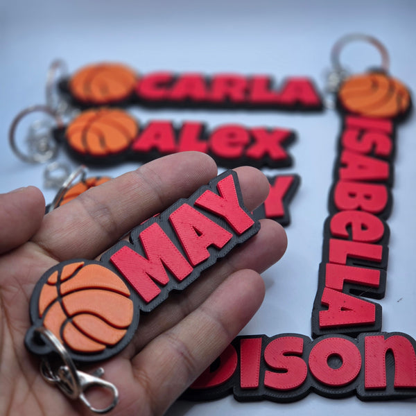 Personalised Basketball Keychain by The Create Studio