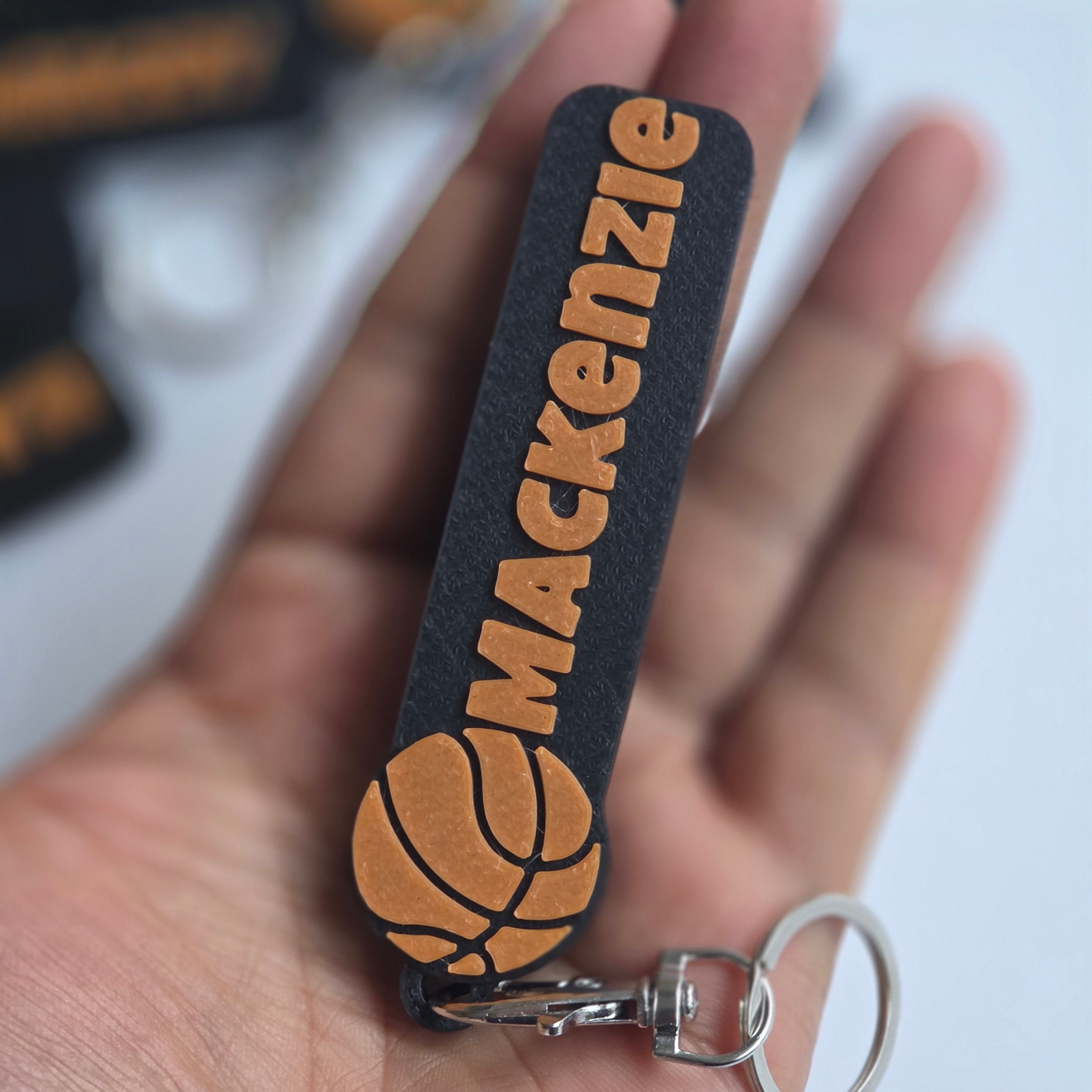 Personalised Basketball Keychain by The Create Studio
