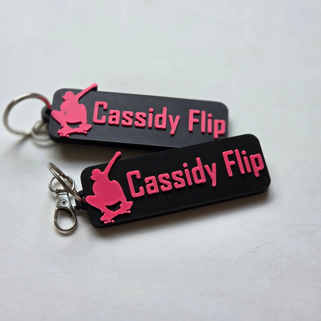 Personalised Skater Keychain by The Create Studio