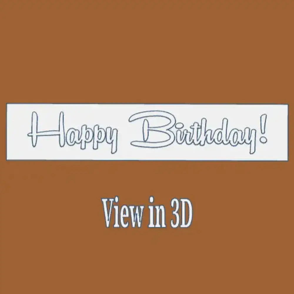 Text stamp - happy birthday - pottery - baking - tool
