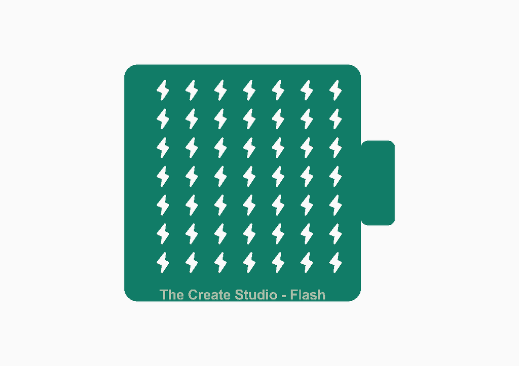 The Create Studio Flash Shape Stencil for Crafts with Multiple Lightning Bolt Designs