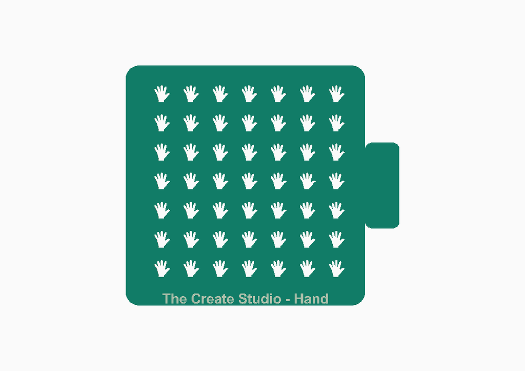 The Create Studio hand shape stencil for crafts featuring multiple hand designs for creative projects