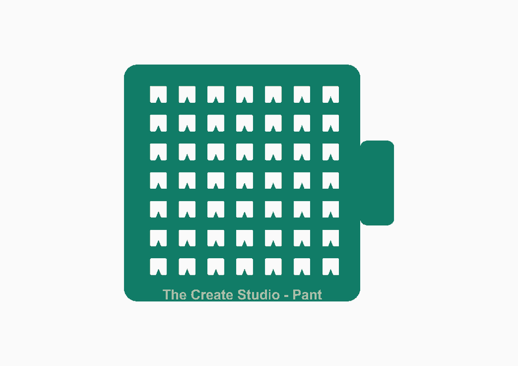 The Create Studio pant shape stencil for crafts featuring multiple uniform designs for creative projects