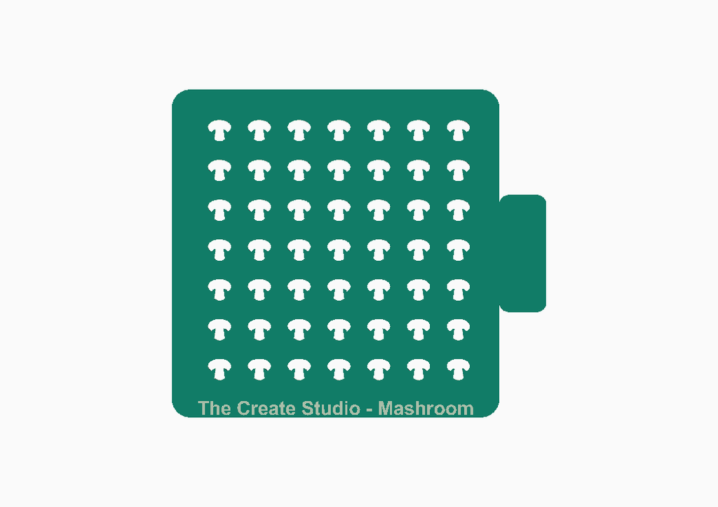 Pineapple sprinkle stencil by The Create Studio for fun baking decoration