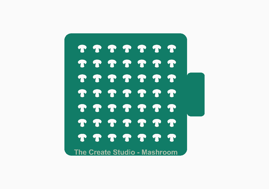 Pineapple sprinkle stencil by The Create Studio for fun baking decoration
