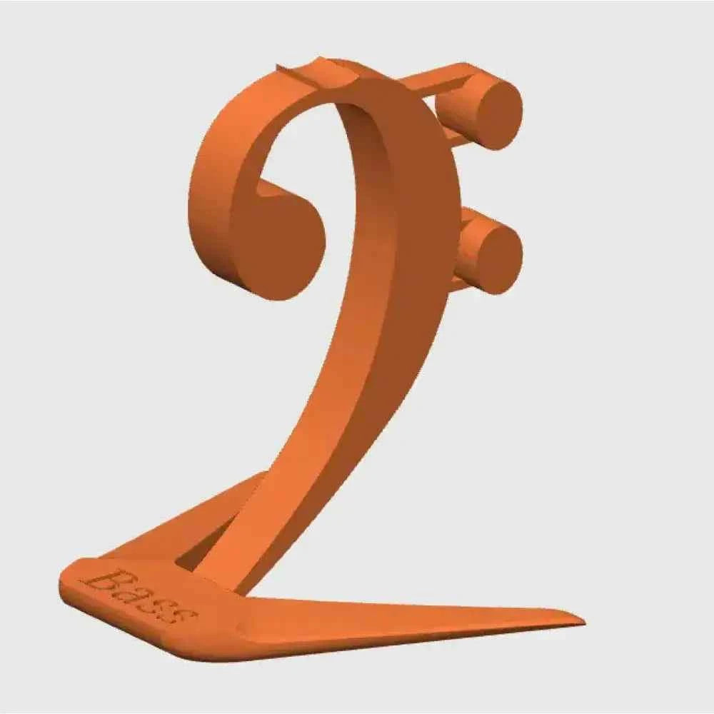 Unique Bass Clef Headphone Stand | Music-Themed Holder | Biodegradable Plastic | Musician Gift