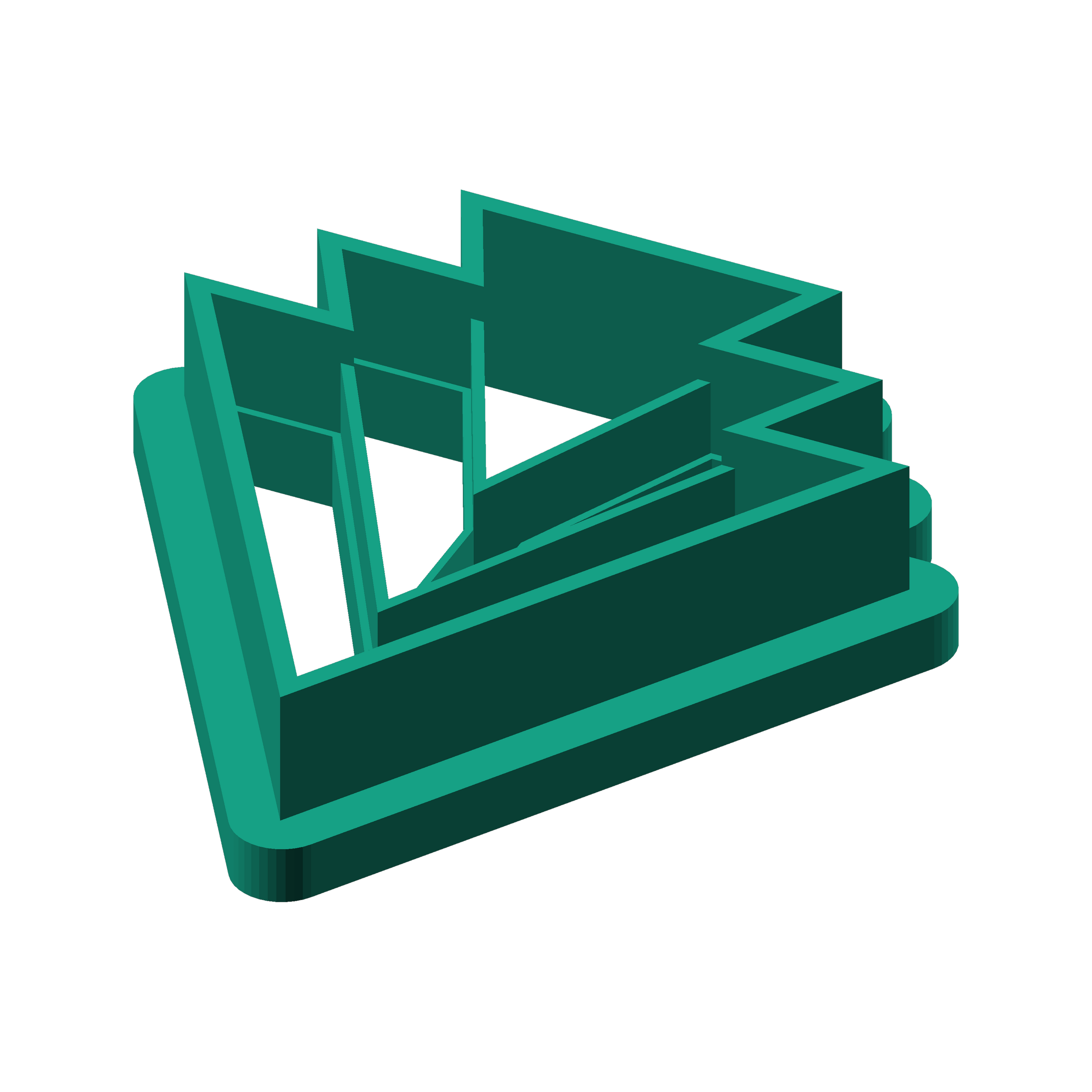 Unique clay cutter for modelling with geometric design for creative clay projects