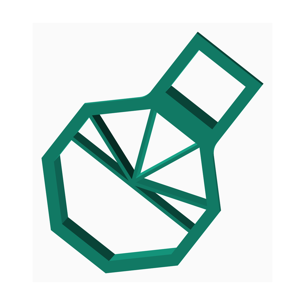 The Create Studio clay cutter in green unique polymer clay tools for jewelry with geometric design