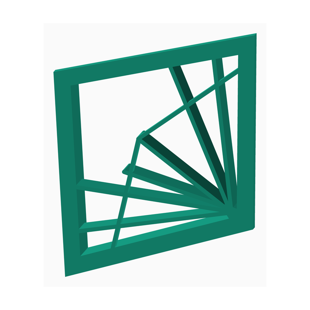 The Create Studio green clay cutter for DIY polymer clay jewelry supplies with geometric design