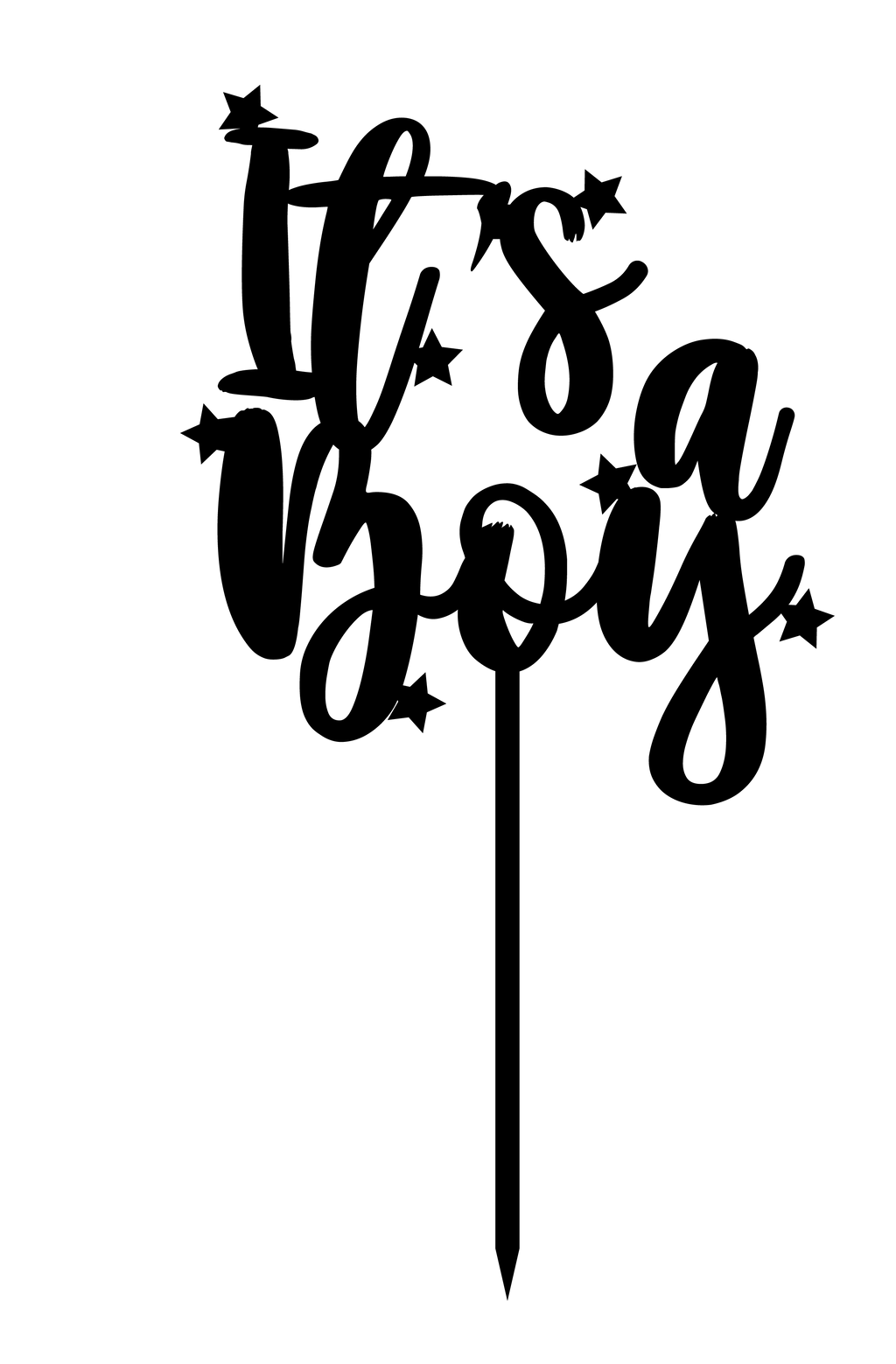 It's a Boy - New Born | Bay Shower Cake Toper - The Create Studio