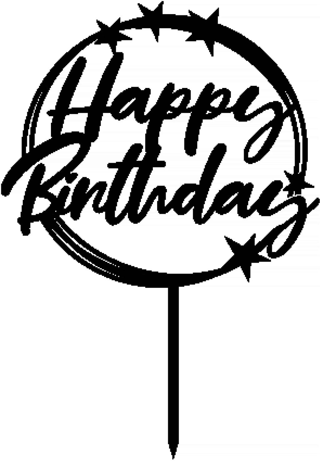 Birthday Cake Topper Style 4