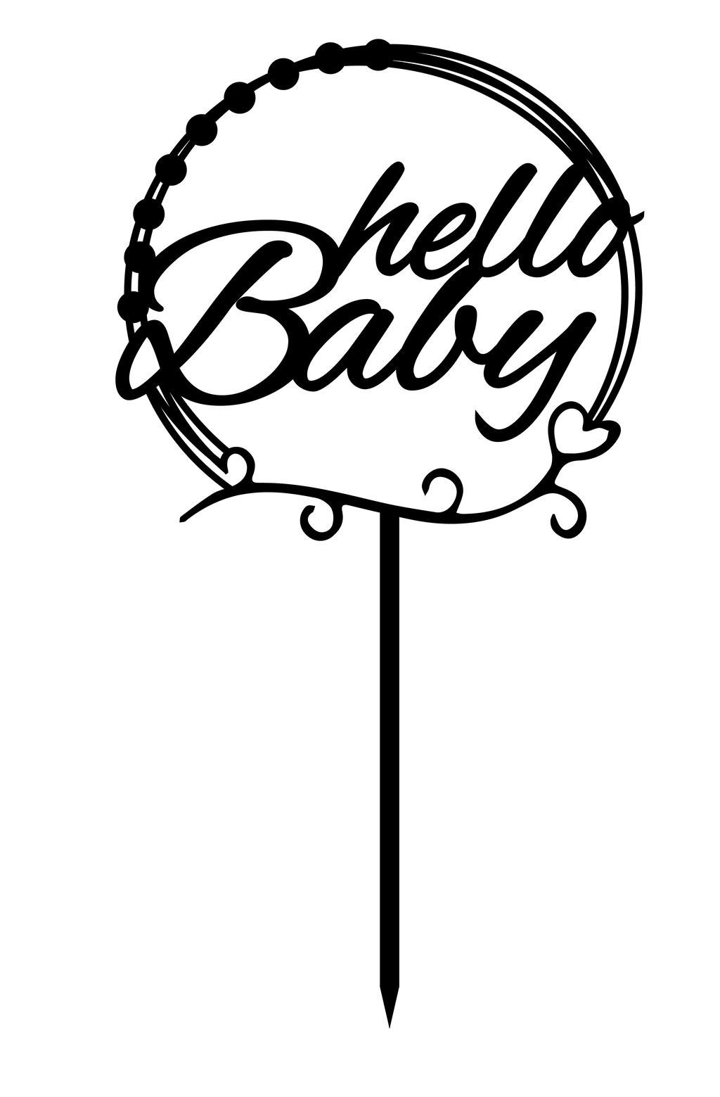 Hello Baby - New Born | Baby Shower - The Create Studio