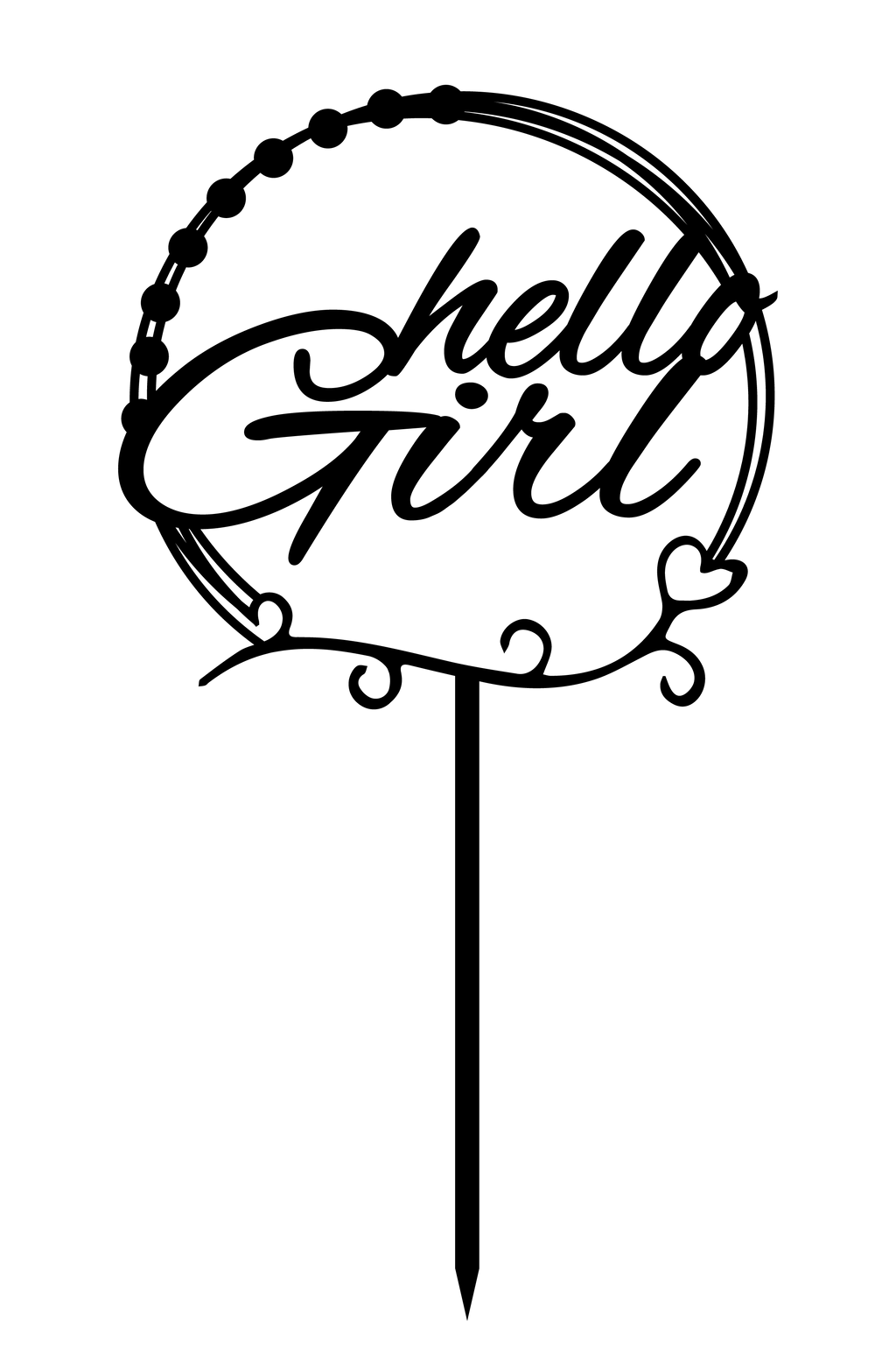 Hello Girl - New Born | Baby Shower - The Create Studio