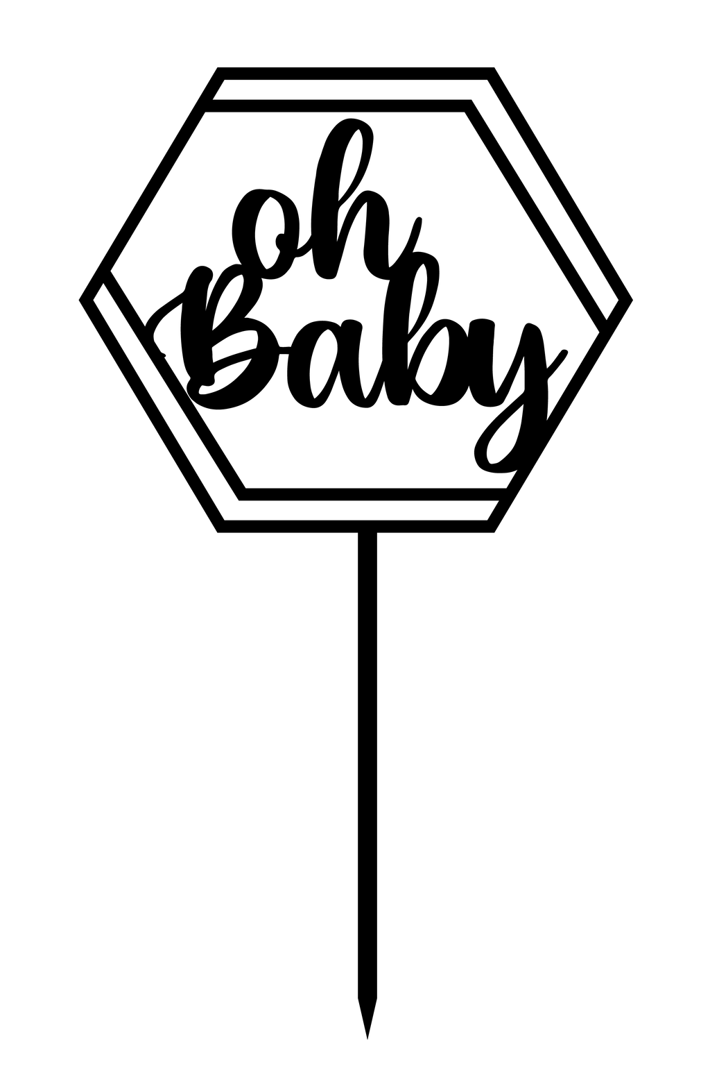 Oh Baby - New Born | Baby Shower Style 2 - The Create Studio