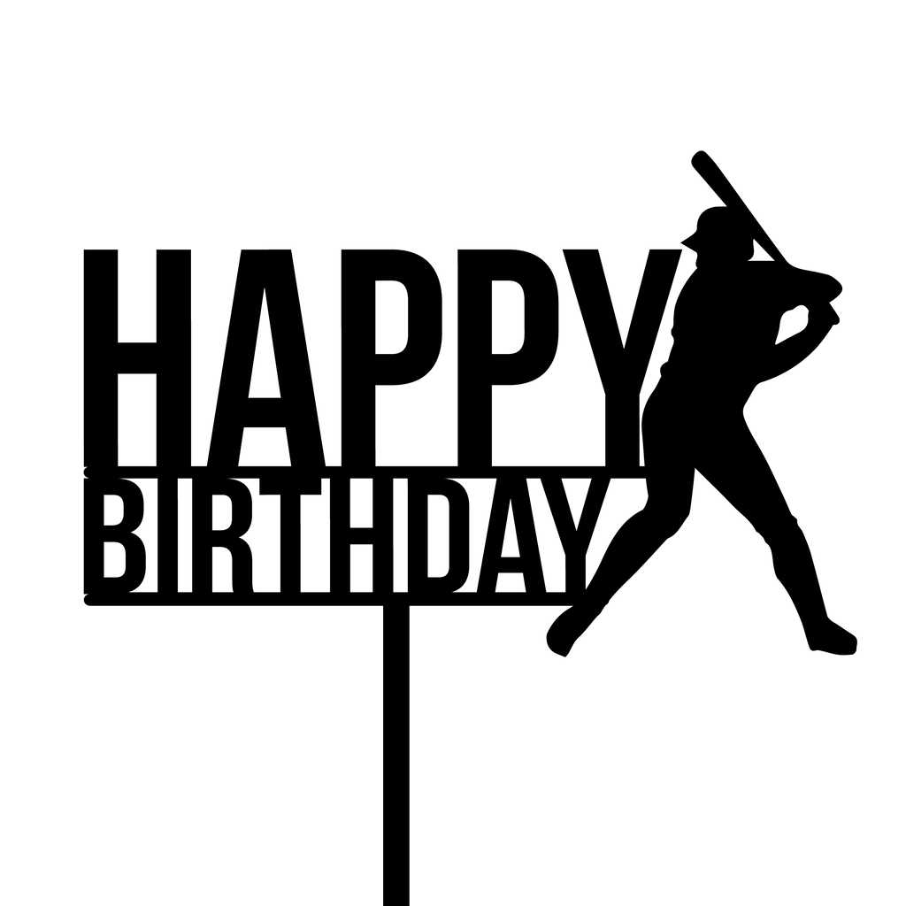 BaseBall Theme Cake Topper - The Create Studio