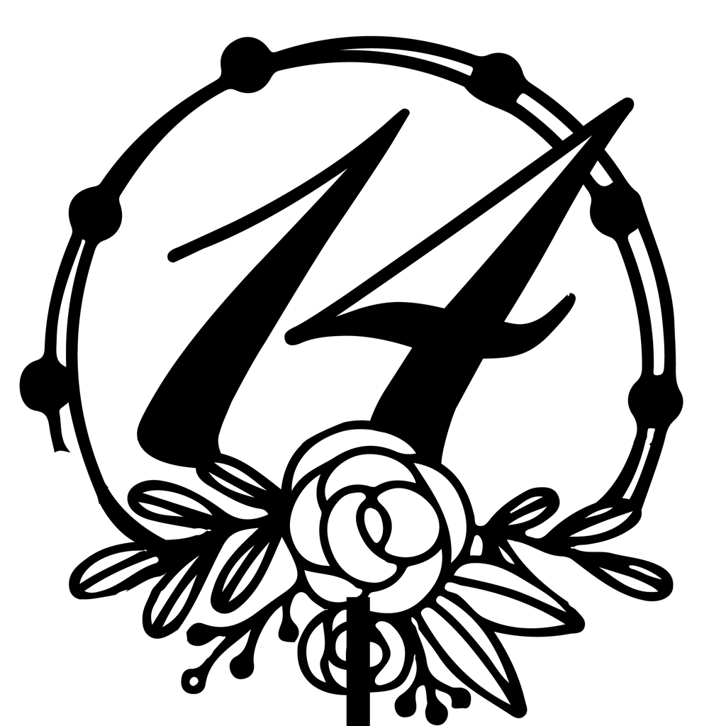 Number Ten (14) Cake Topper - Cirlce Number - The Create Studio