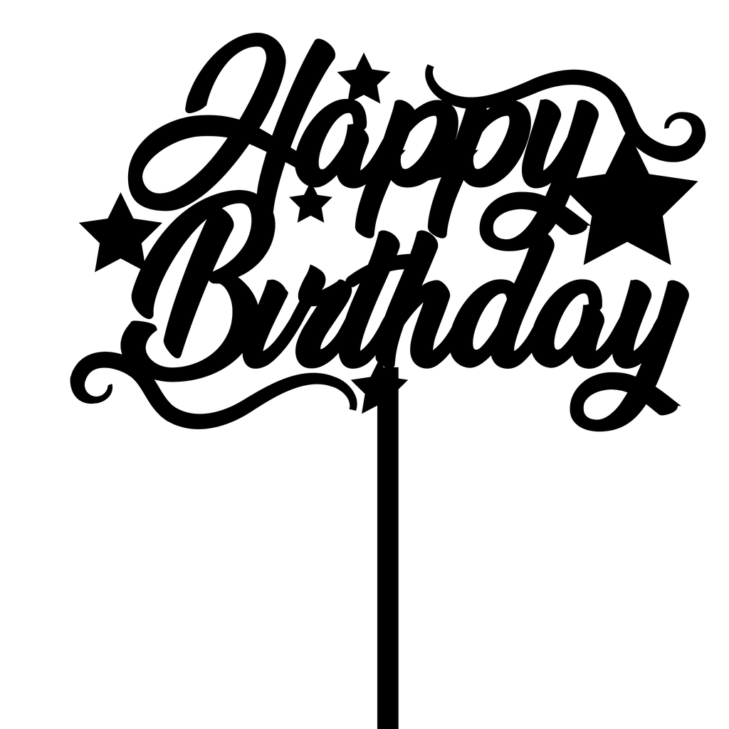 Birthday Cake Topper Style 17 - The Create Studio