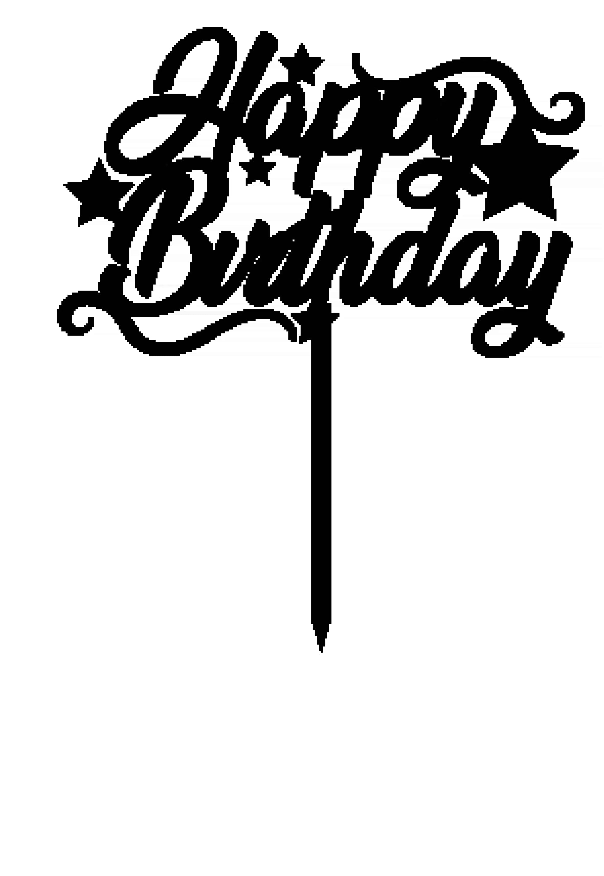 Birthday Cake Topper Style 17