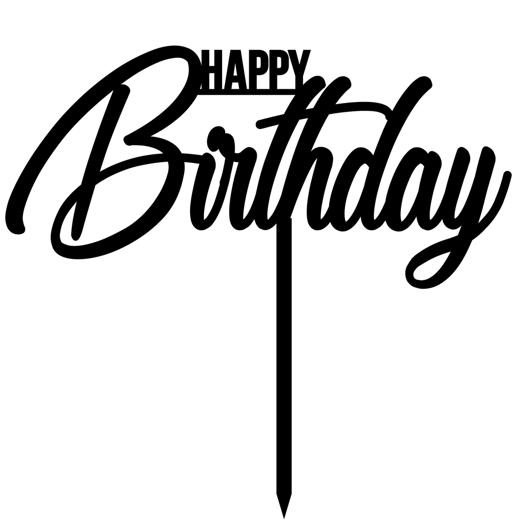 Birthday Cake Topper Style 18 - The Create Studio