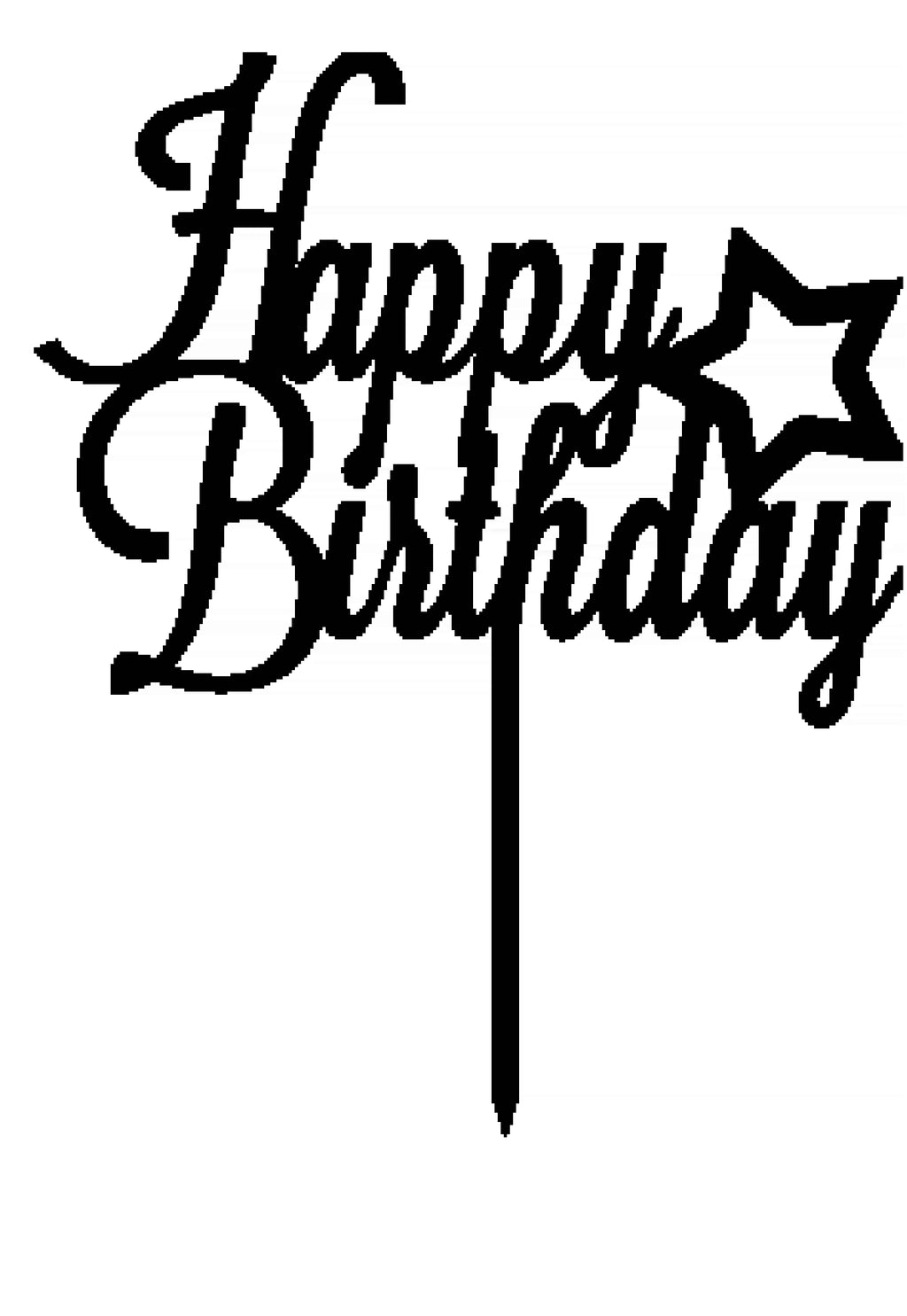 Birthday Cake Topper Style 21