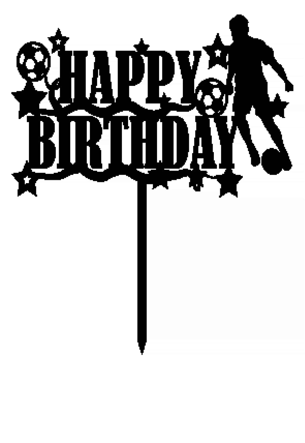 Soccer Theme - Cake Topper