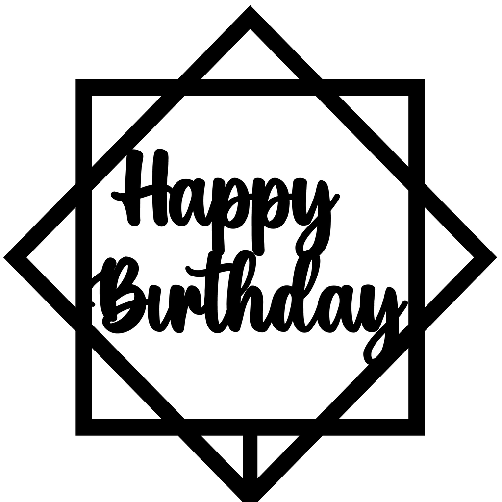 Birthday Cake Topper Style 25 - The Create Studio