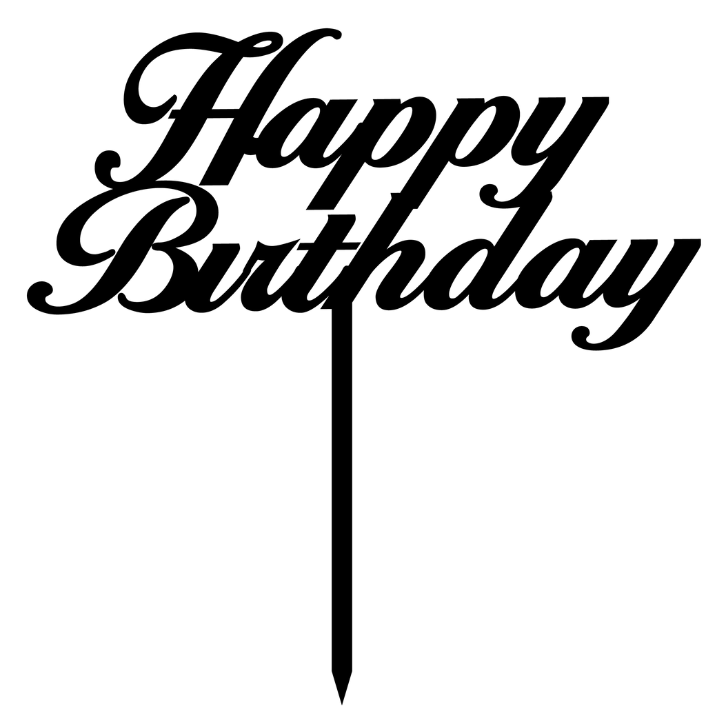 Birthday Cake Topper Style 27 - The Create Studio