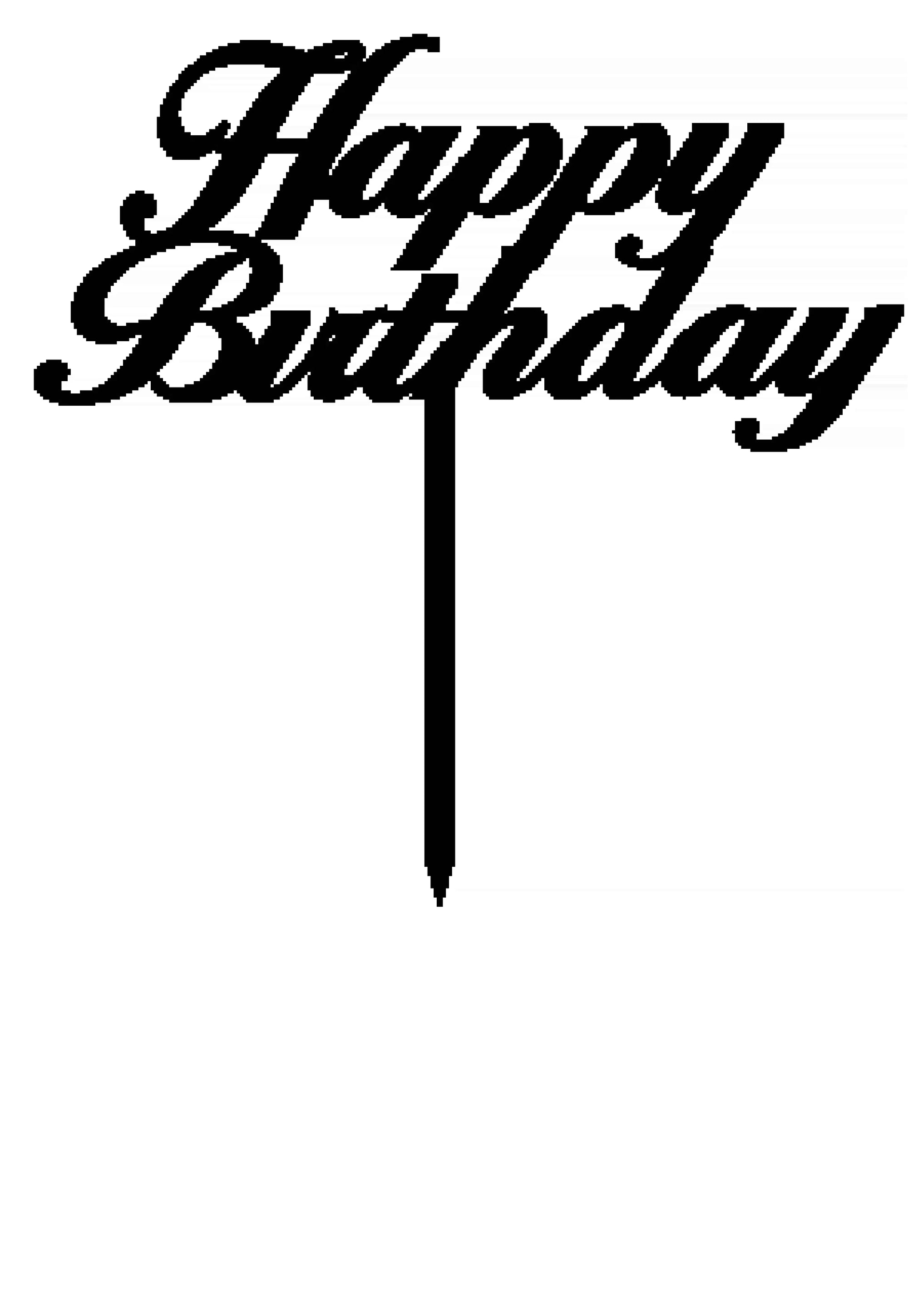 Birthday Cake Topper Style 27