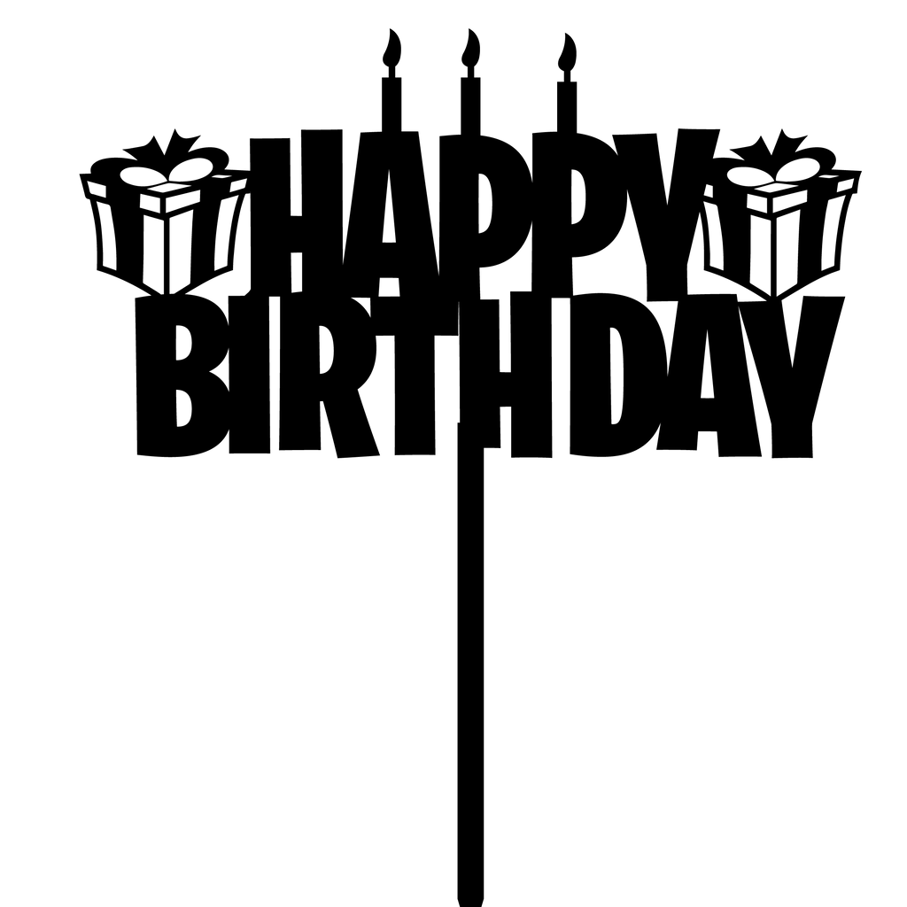 Birthday Cake Topper Style 28 - The Create Studio