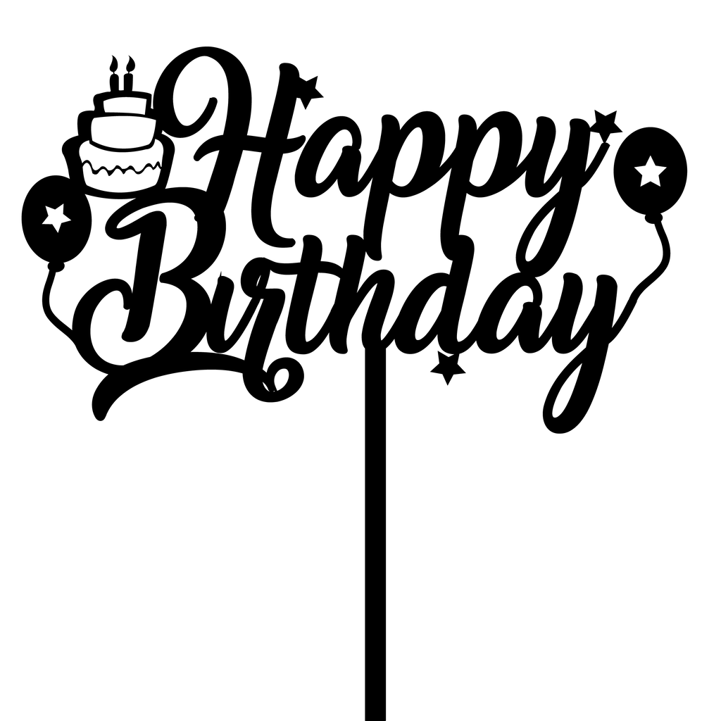 Birthday Cake Topper Style 29 - The Create Studio