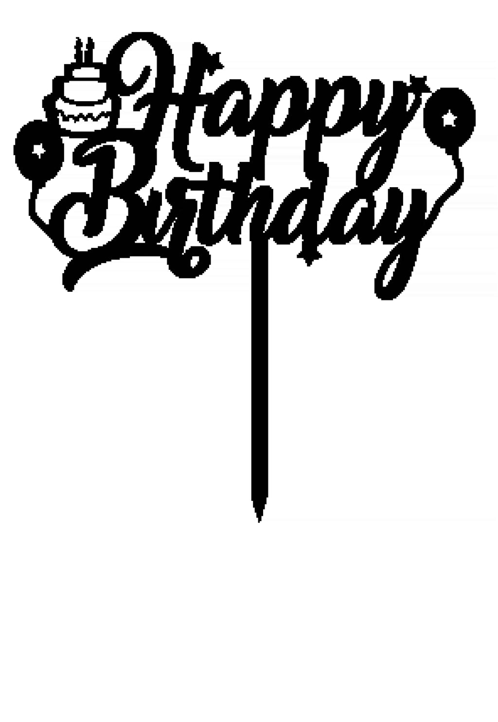 Birthday Cake Topper Style 29