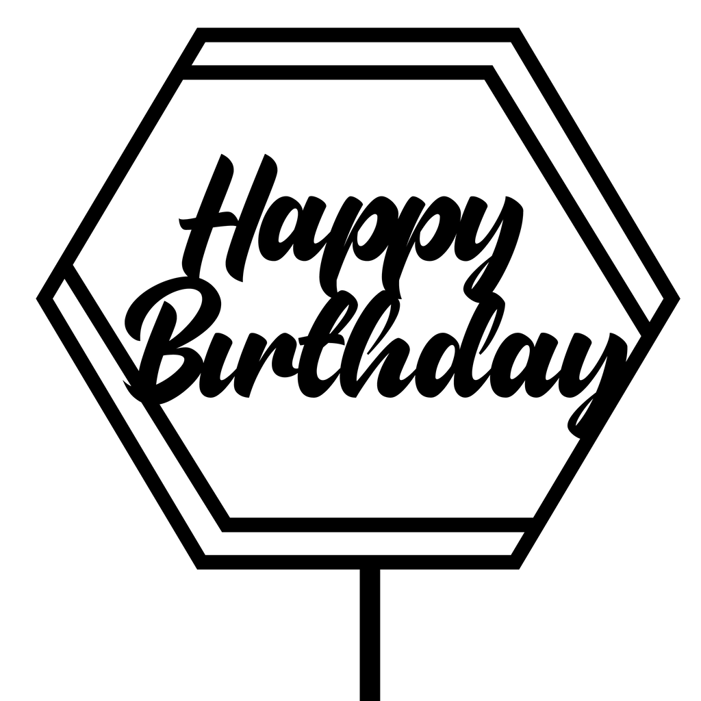 Birthday Cake Topper Style 30 - The Create Studio