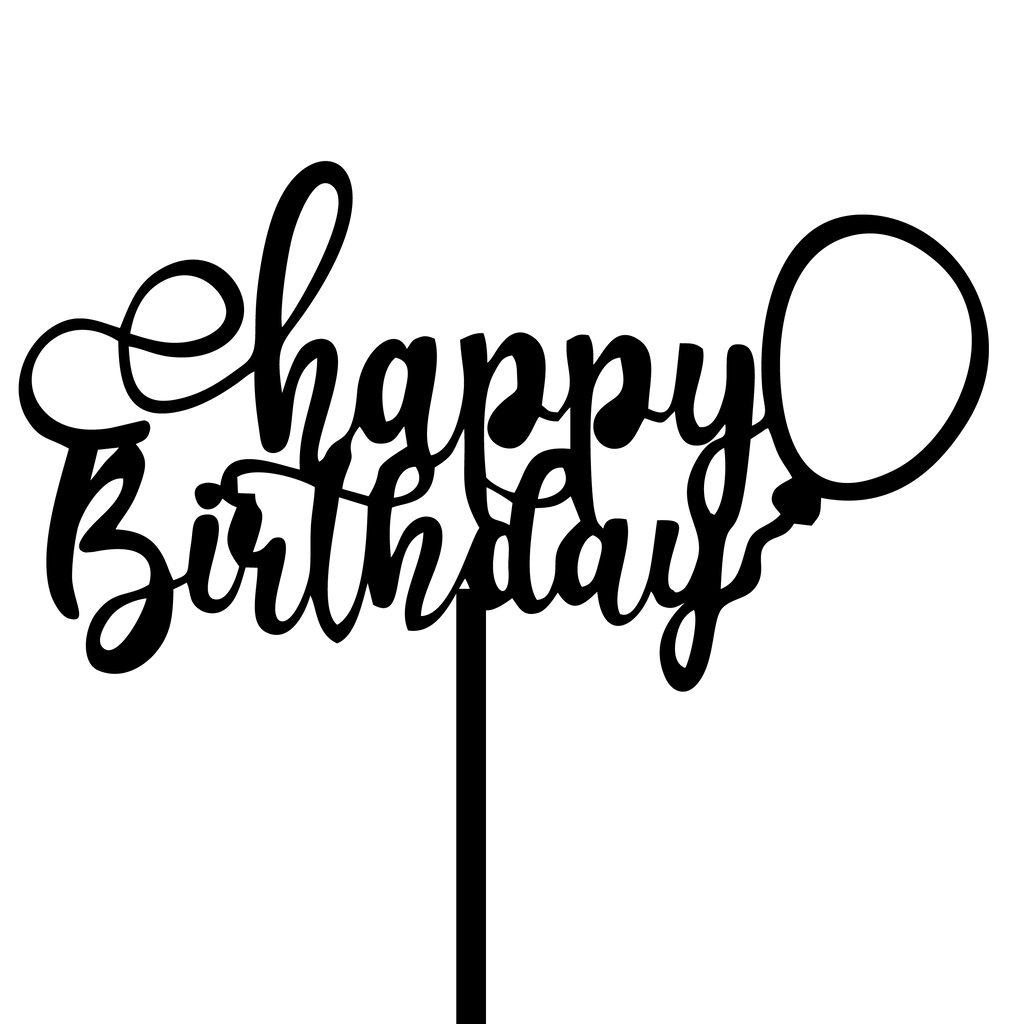 Ballon Theme Cake Topper - The Create Studio