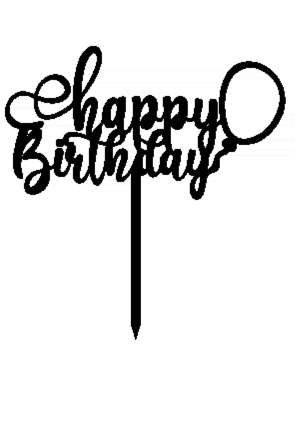 Ballon Theme Cake Topper