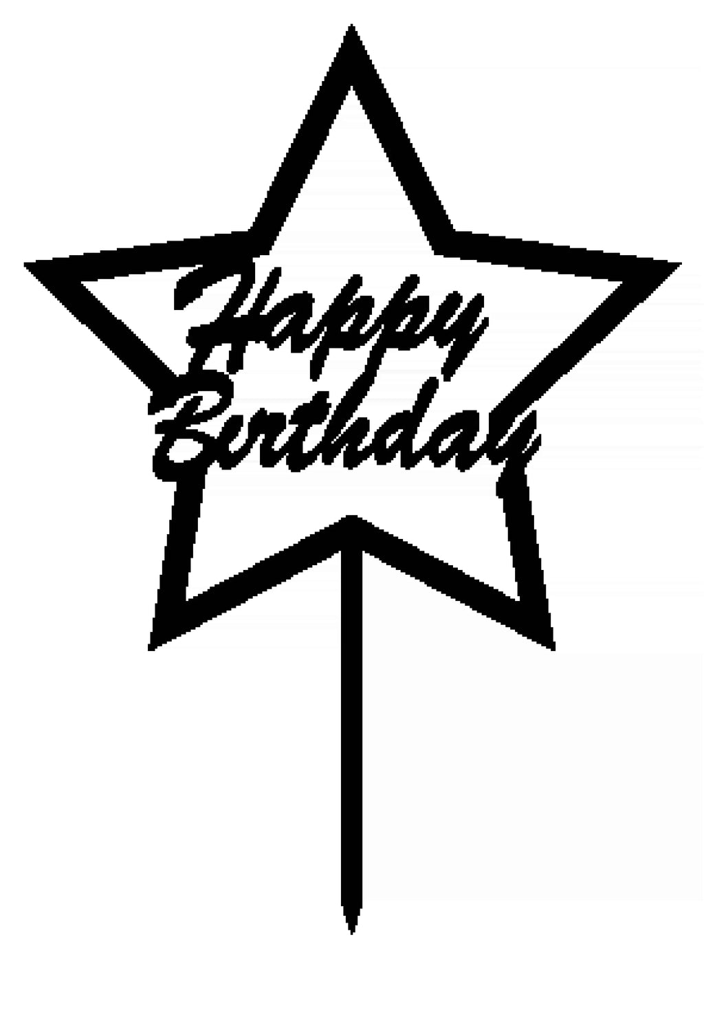 Star Shape Cake Topper