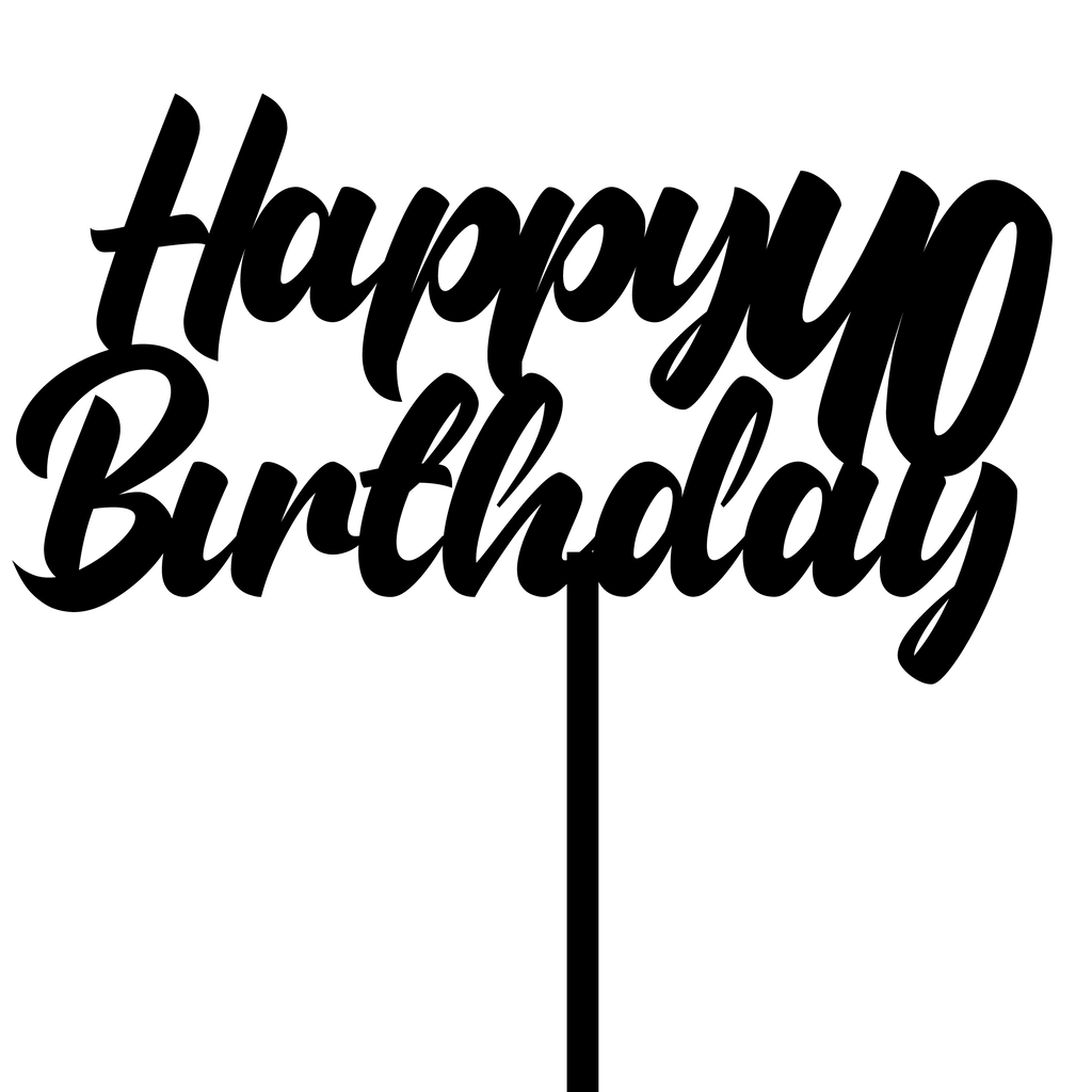 40th Birthday Cake Topper - The Create Studio