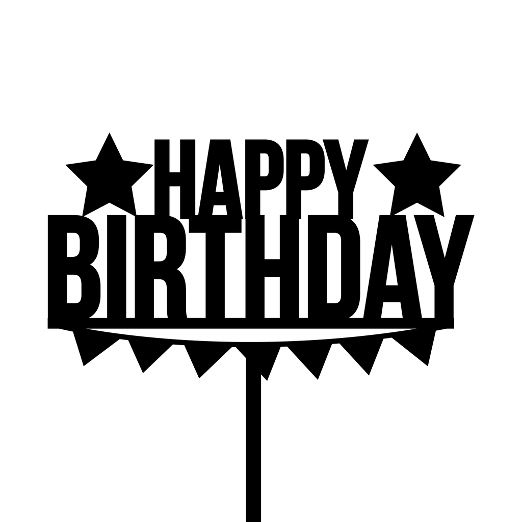 Star Celeberation - Birthday Cake Topper - The Create Studio