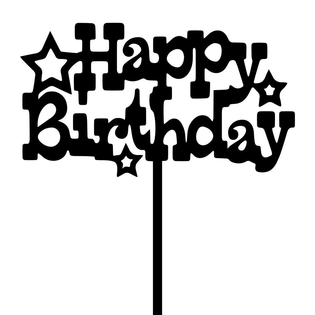 Happy Birthday - Children Theme - Cake Topper - The Create Studio