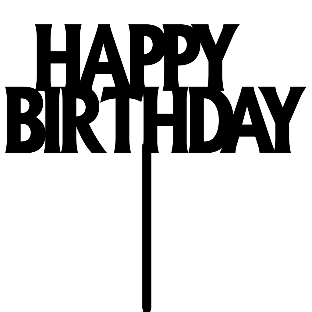 Birthday Cake Topper Style 51 - The Create Studio