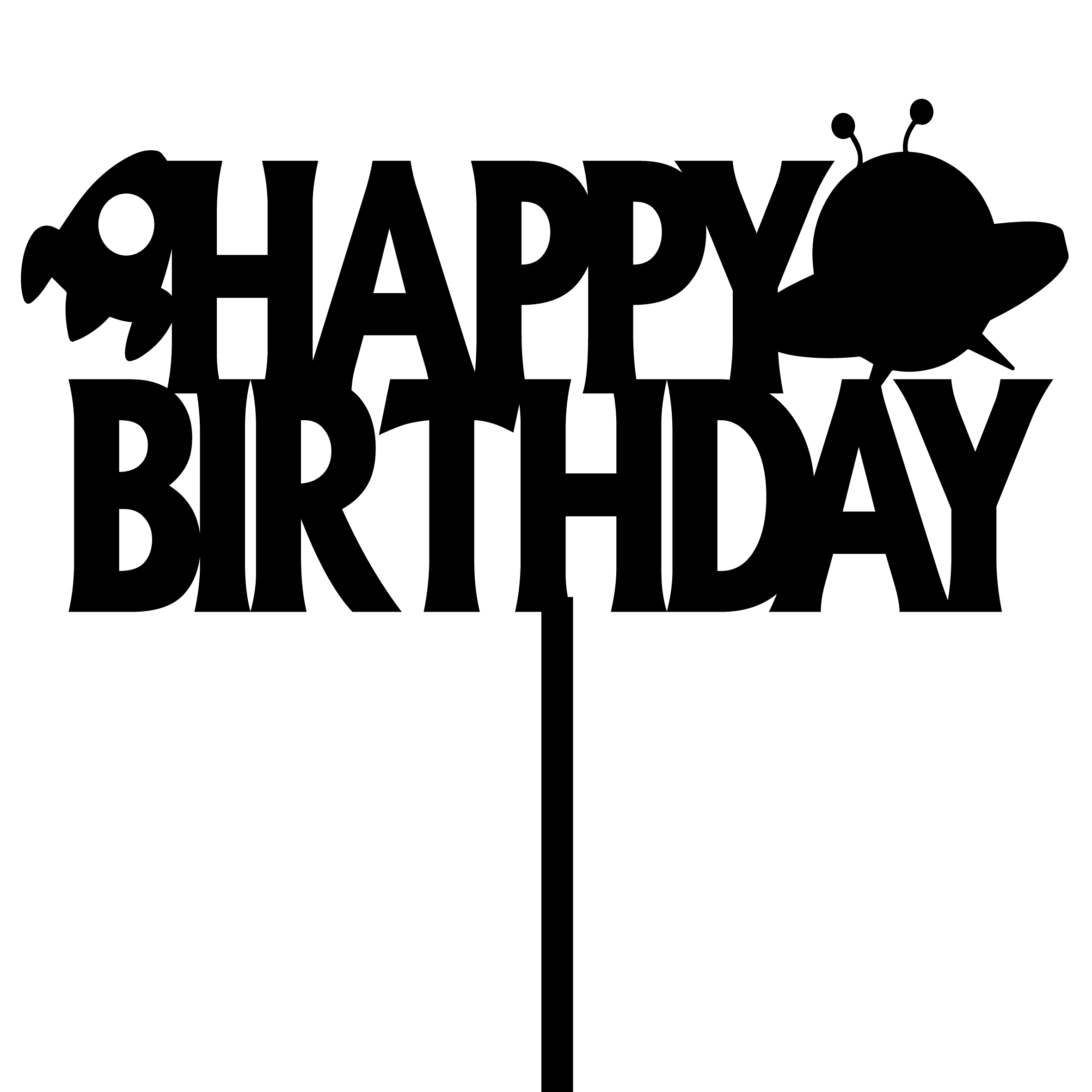 Space theme birthday cake topper design for birthday celebrations, perfect for cake lovers and space enthusiasts.