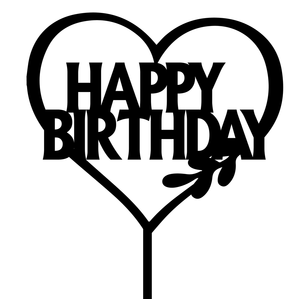 Heart shape cake topper for weddings, anniversaries, and birthday celebrations. Perfect romantic addition to any cake.