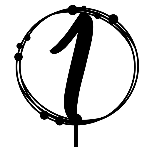 1st Birthday cake topper for birthday celebrations, made from durable materials, adds glamour to any cake.