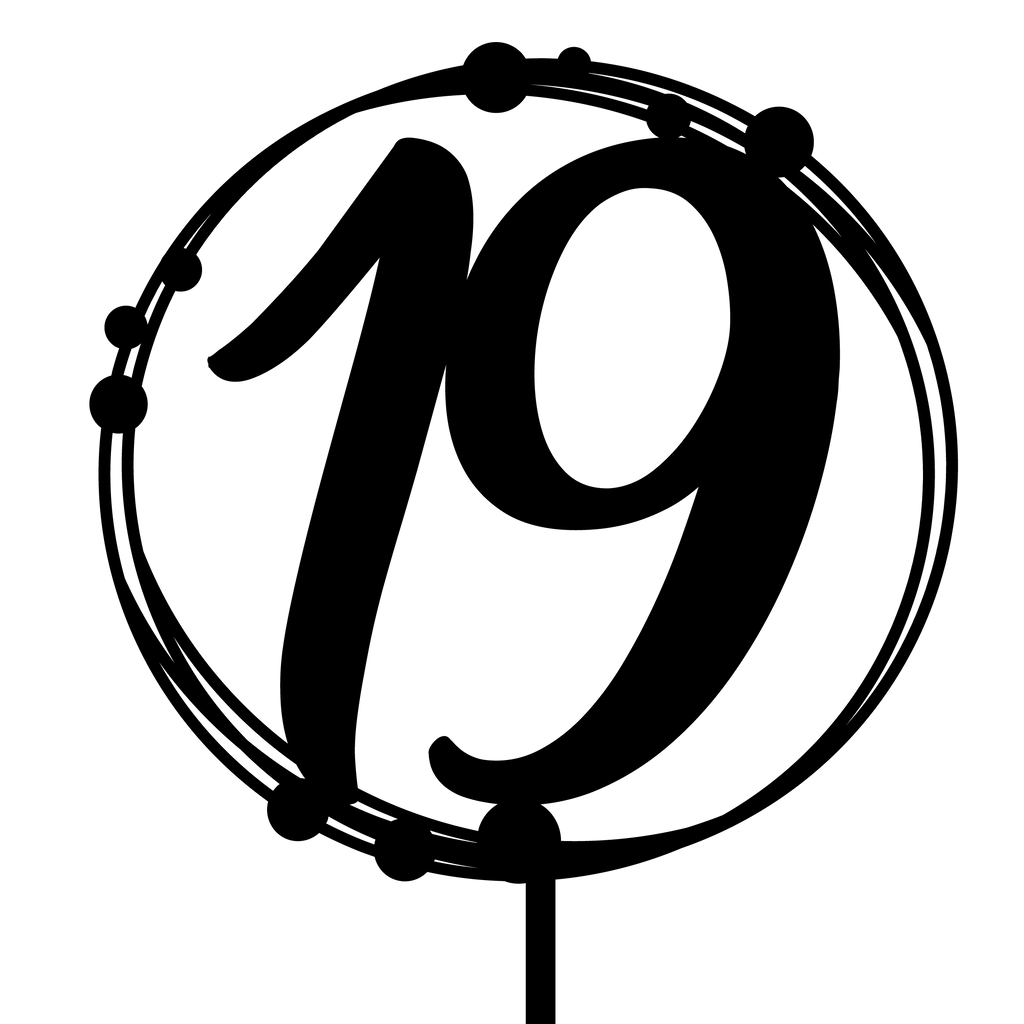 Birthday Cake Topper Style 95, perfect for cake toppers and birthday celebrations, adding a festive touch.